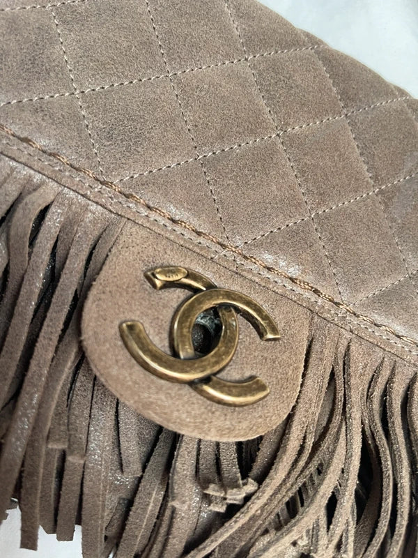 Chanel Paris-Dallas Suede Fringe Flap Bag