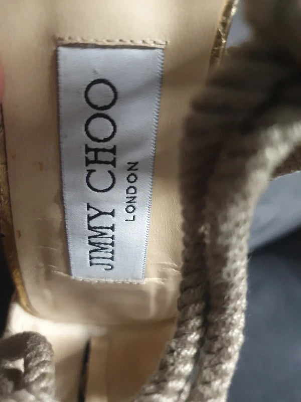 Jimmy Choo Rope Gladiator Heel (37.5)