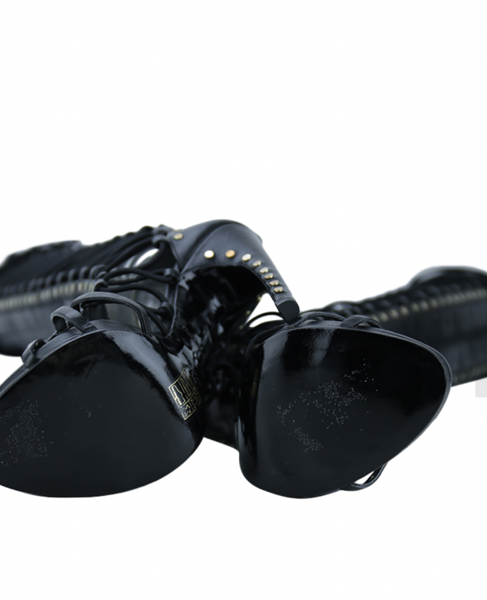 Black Emilio Pucci Gladiator Heels (36)