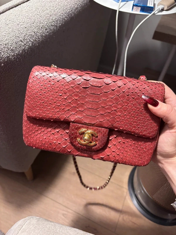 Python Chanel Flap Python Chanel Classic flap bag – Excusemyvintage