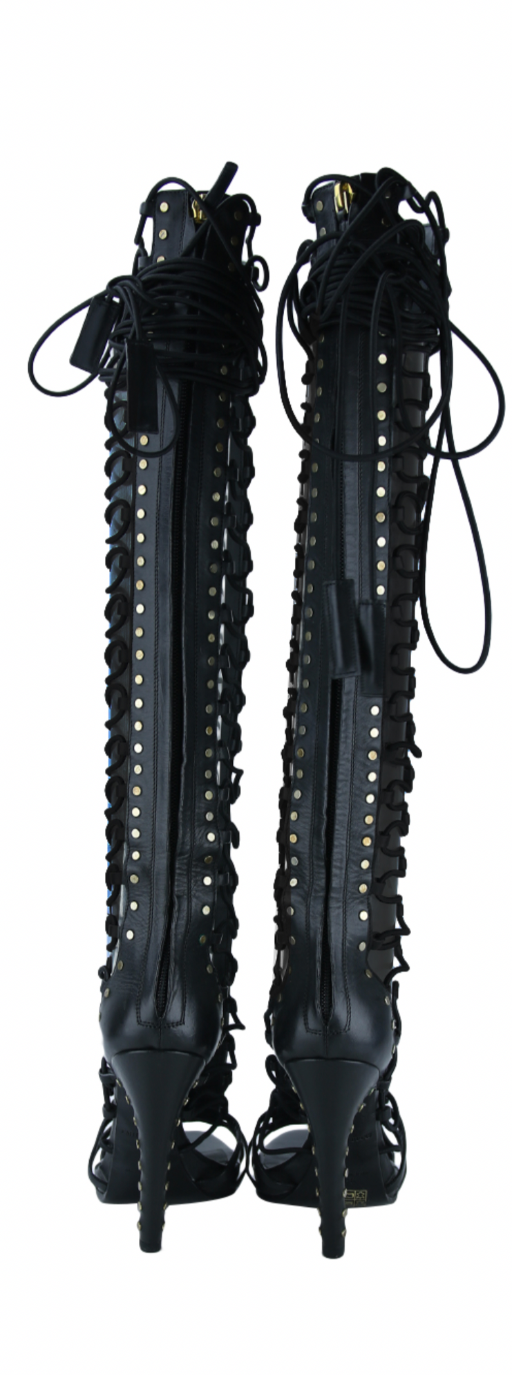 Black Emilio Pucci Gladiator Heels (36)