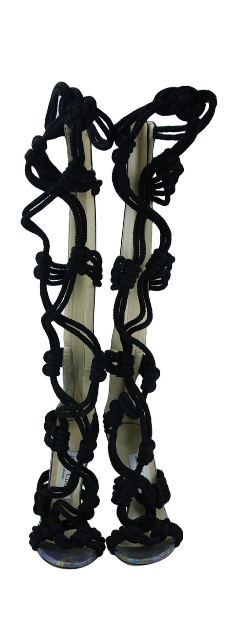 Black Jimmy Choo Rope Heel (36)