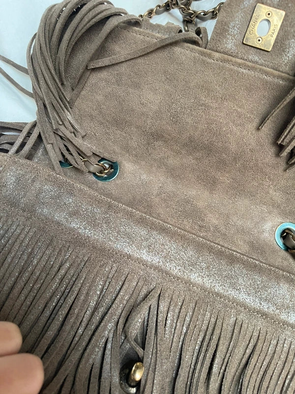 Chanel Paris-Dallas Suede Fringe Flap Bag