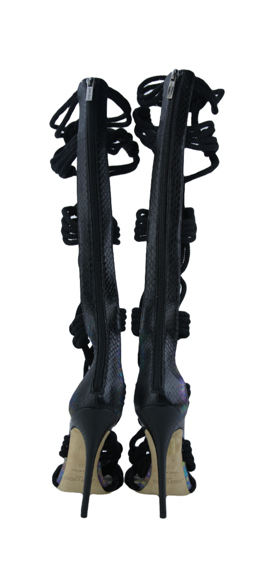 Black Jimmy Choo Rope Heel (36)