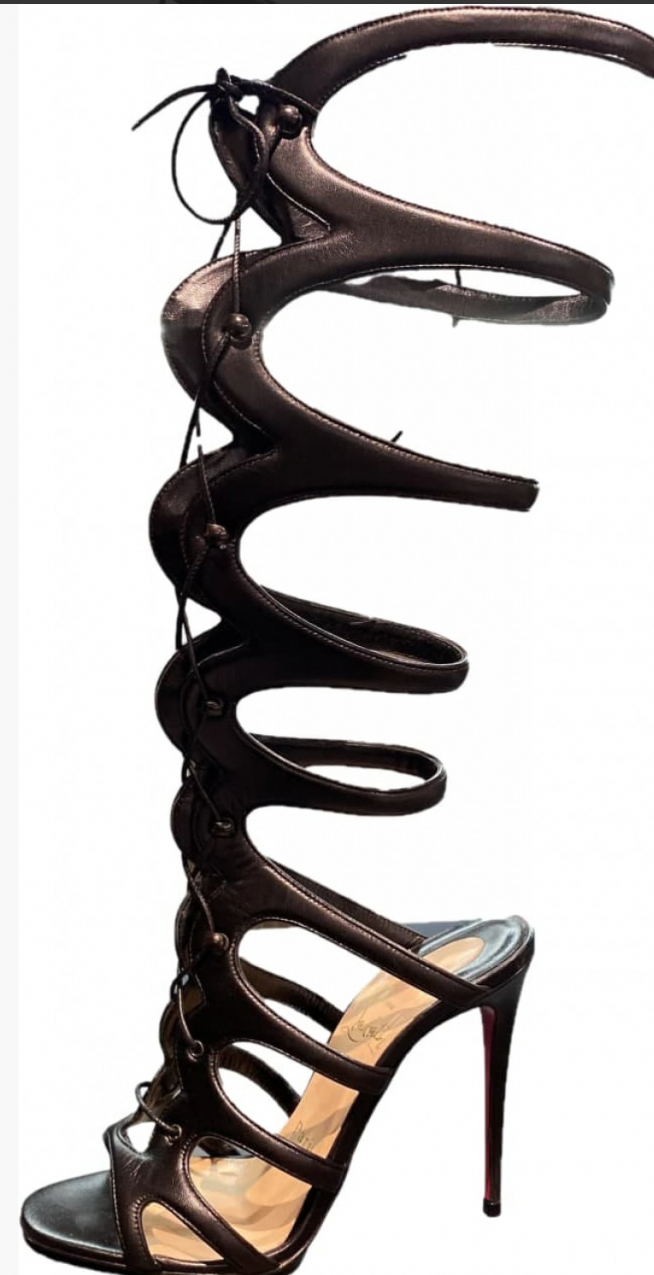 Amazoula 100 Louboutin Lace-up Heel (36)