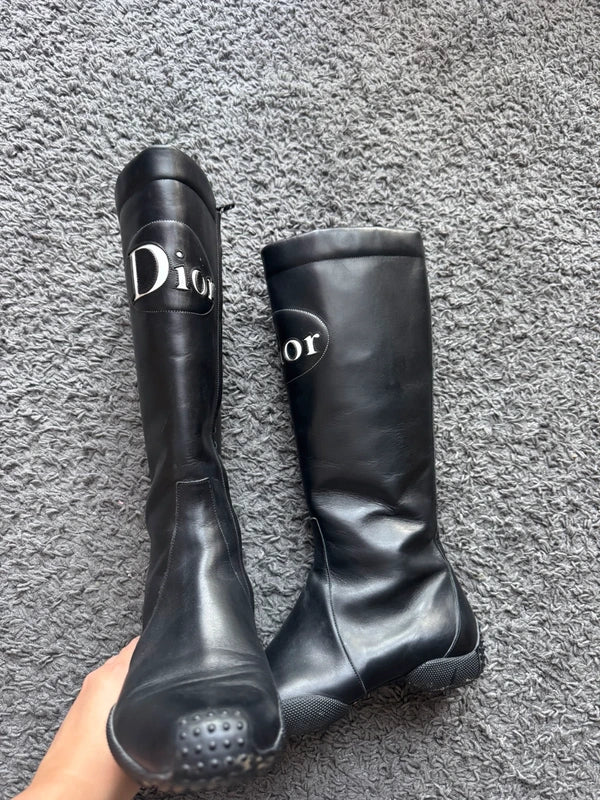 Dior Leather Boots (37.5)