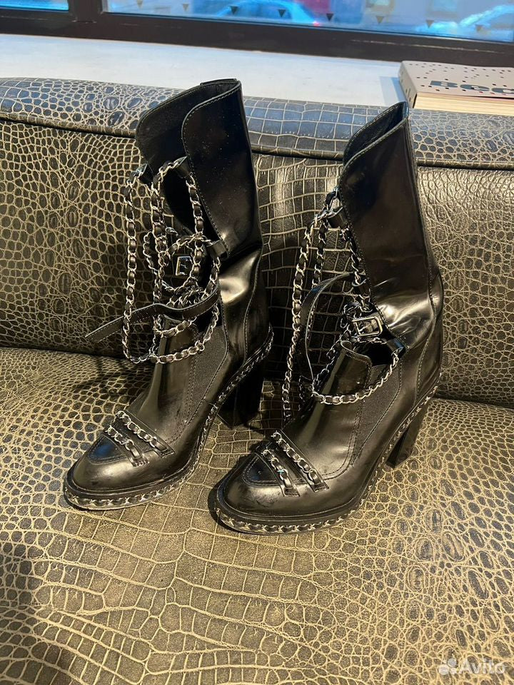 Chanel F/W 2013 Moto Boots (38)