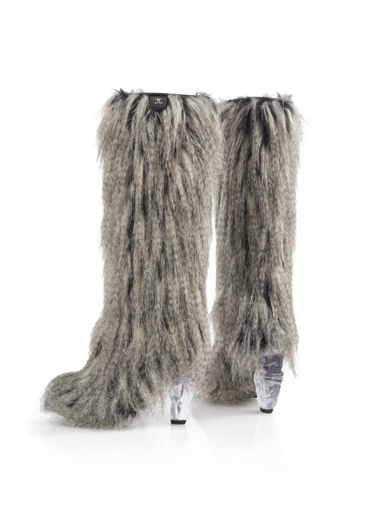 Chanel FW2010 Lucite Boots (37.5)